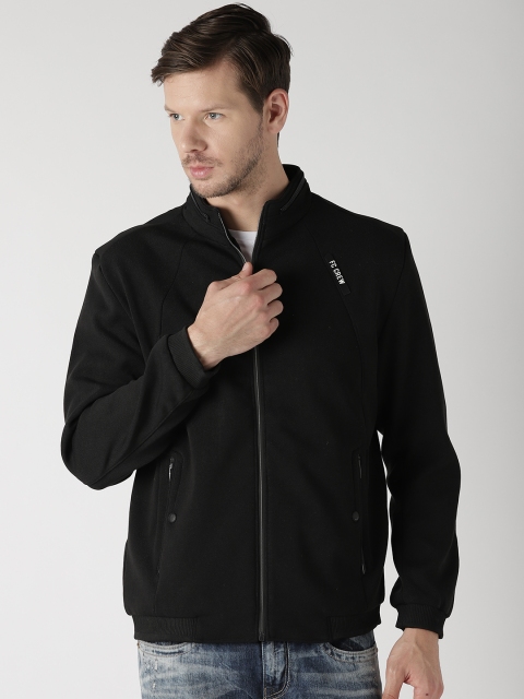 

Fort Collins Men Black Solid Bomber Jacket