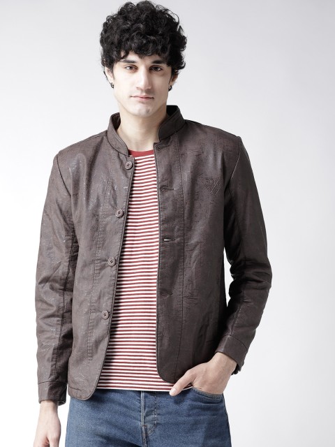 

Fort Collins Men Coffee Brown Solid Tailored Jacket