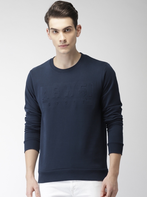 

Arrow Sport Men Navy Blue Solid Sweatshirt
