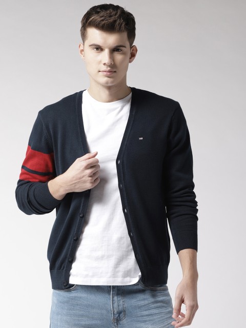 

Arrow Sport Men Navy Blue Solid Cardigan