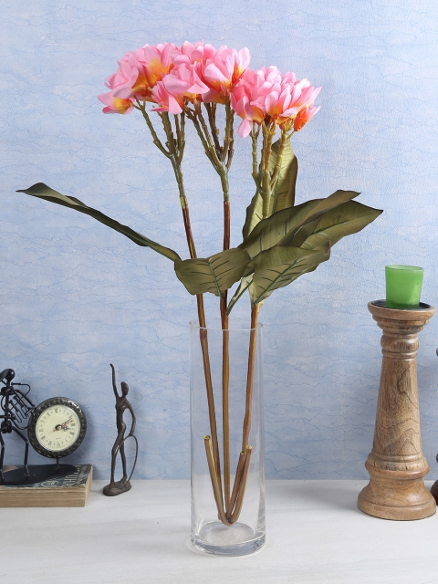 

Fourwalls Set Of 3 Artificial Champa Flower Stems, Pink
