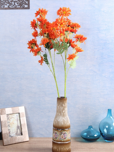 

Fourwalls Set Of 2 Orange Artificial Daisy Flower Stems