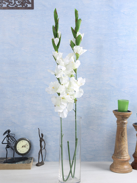 

Fourwalls White Set Of 2 Artificial Glady Flower Stems