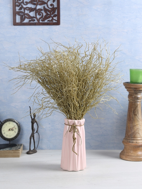 

Fourwalls Set of 3 Gold Artificial Glitter Grass Bunches Without Pot