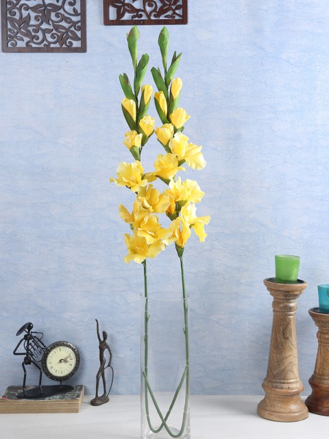 

Fourwalls Set Of 2 Yellow Artificial Glady Flower Stems