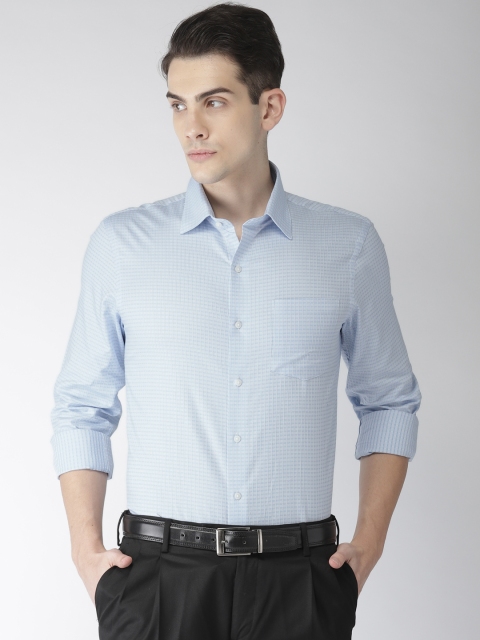 

Arrow Men Blue Slim Fit Checked Formal Shirt