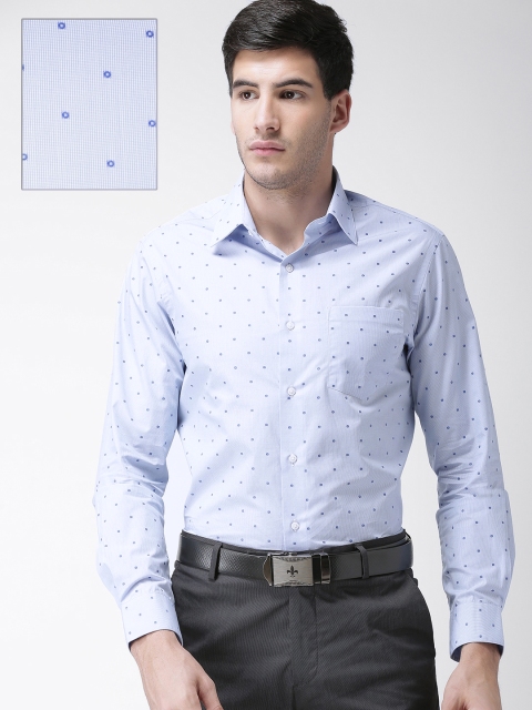 

Arrow Men Blue Slim Fit Printed Formal Shirt