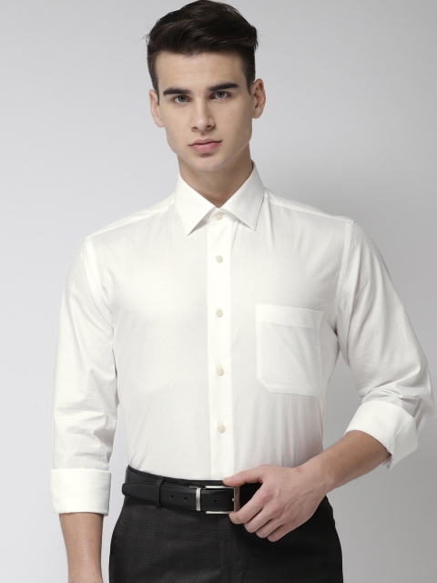 

Arrow Men White Regular Fit Self Design Casual Shirt