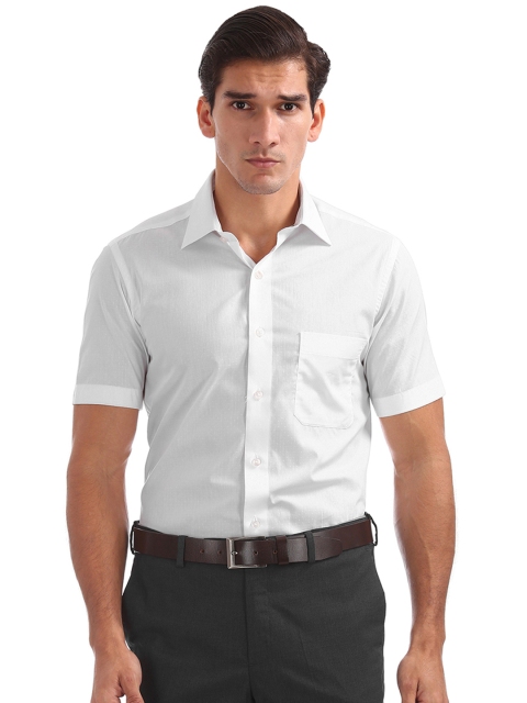

Arrow Men White Regular Fit Solid Casual Shirt