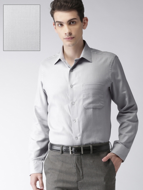 

Arrow Men Blue & White Slim Fit Self Design Casual Shirt