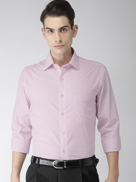 

Arrow Men Pink & White Checked Formal Shirt