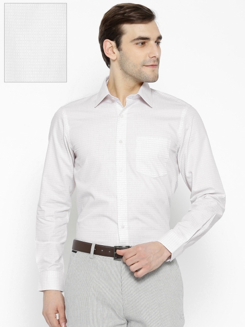 

Arrow Men Off-White & Beige Slim Fit Self-Design Casual Shirt