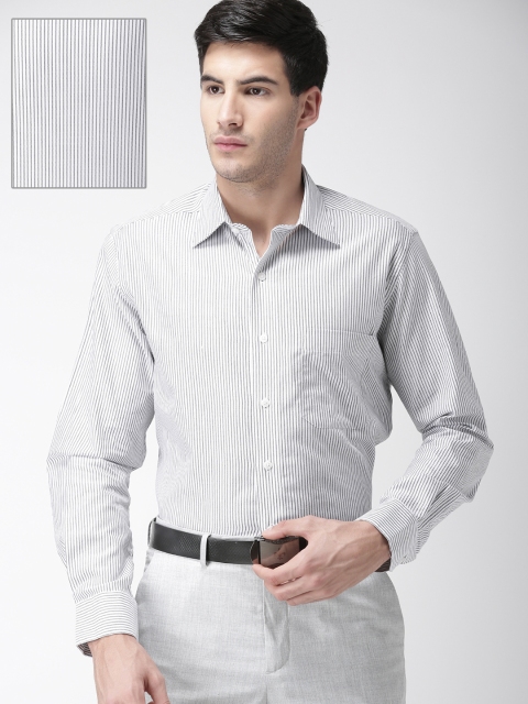 

Arrow Men White Regular Fit Striped Formal Shirt