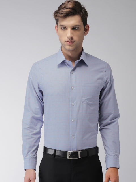 

Arrow Men Blue Premium Slim Fit Checked Formal Shirt