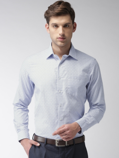 

Arrow Men Blue Premium Slim Fit Checked Formal Shirt