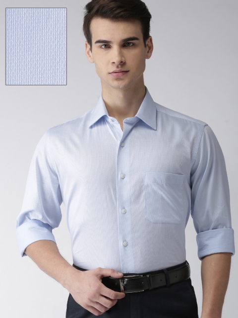 

Arrow Men Blue & White Regular Fit Printed Formal Shirt
