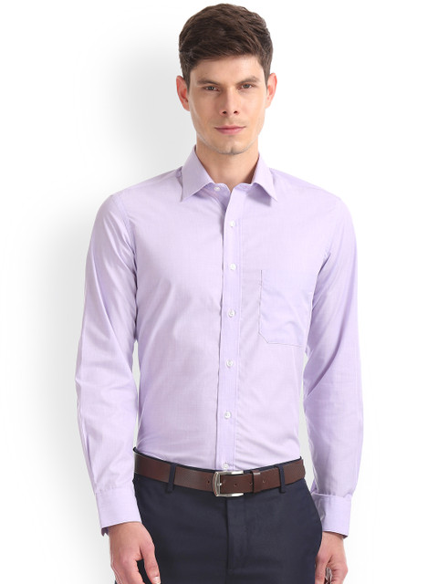 

Arrow Men Lavender Regular Fit Solid Casual Shirt