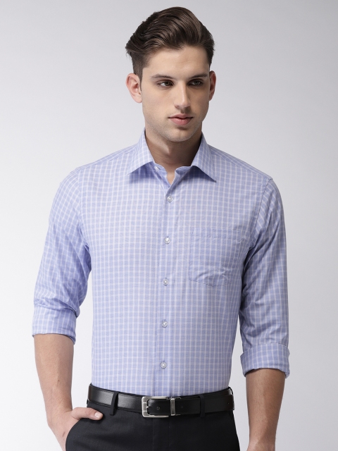 

Arrow Men Blue Slim Fit Checked Formal Shirt
