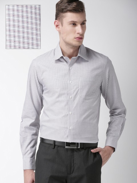 

Arrow Men Pink Slim Fit Checked Formal Shirt