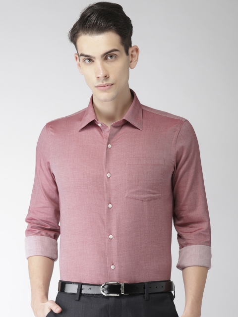 

Arrow Men Red Slim Fit Self Design Casual Shirt