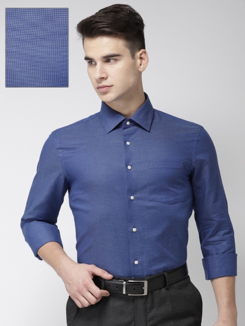 

Arrow Men Blue Slim Fit Solid Formal Shirt