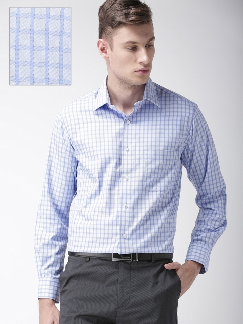 

Arrow Men Blue Regular Fit Checked Casual Shirt
