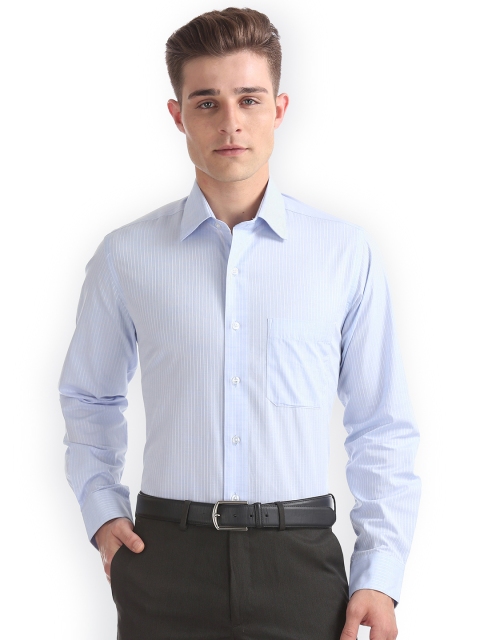 

Arrow Men Blue Slim Fit Striped Casual Shirt