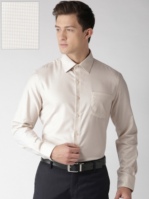 

Arrow Men Beige Regular Fit Self Design Casual Shirt