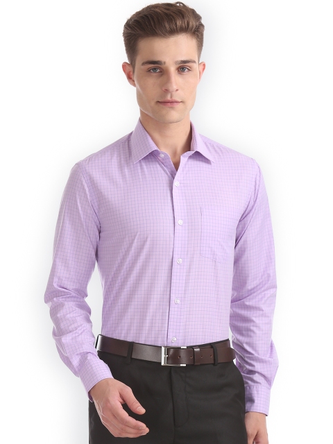 

Arrow Men Purple Slim Fit Checked Casual Shirt