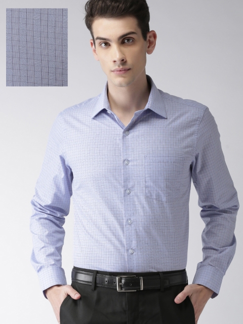 

Arrow Men Blue Slim Fit Checked Formal Shirt