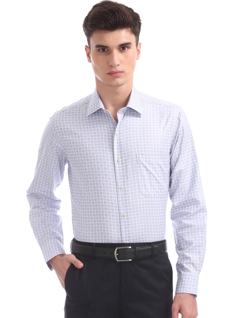 

Arrow Men Blue & White Regular Fit Checked Casual Shirt