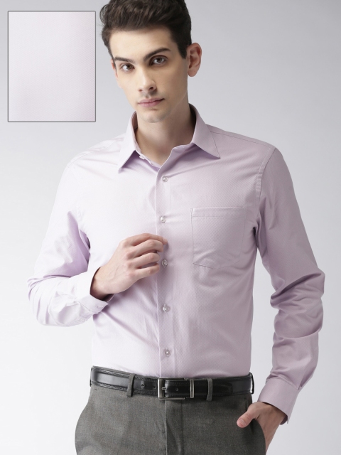 

Arrow Men Lavender Slim Fit Self Striped Formal Shirt