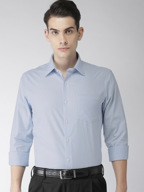 

Arrow Men Blue Slim Fit Self Striped Formal Shirt