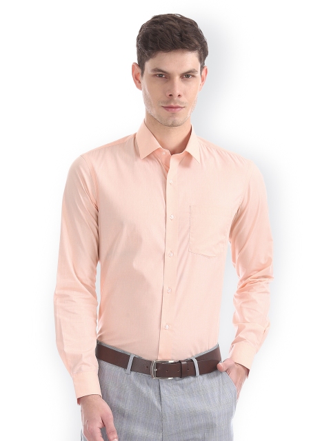 

Arrow Men Orange Slim Fit Solid Formal Shirt