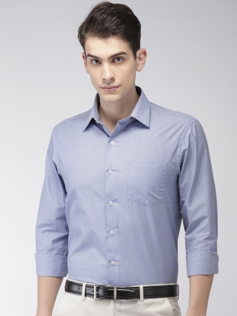 

Arrow Men Blue Slim Fit Checked Formal Shirt