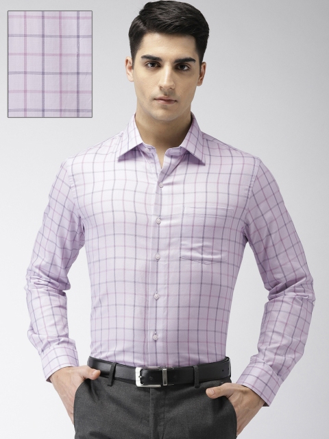 

Arrow Men Pink Slim Fit Checked Formal Shirt