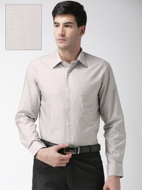 

Arrow Men Beige Regular Fit Printed Formal Shirt