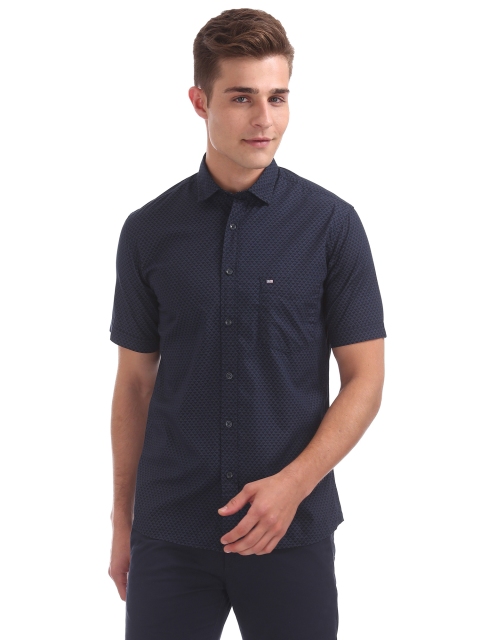 

Arrow Sport Men Navy Blue Regular Fit Printed Casual Shirt