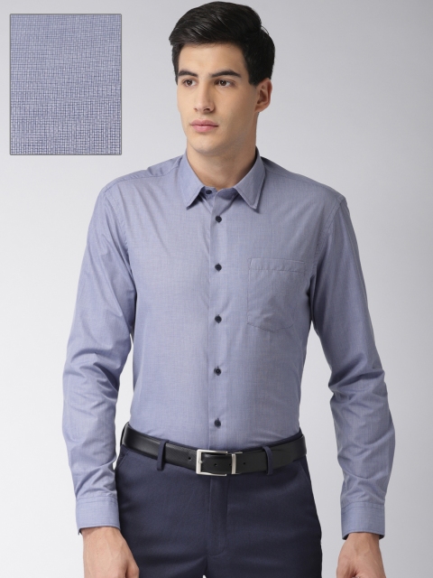 

Arrow Men Blue Slim Fit Printed Formal Shirt