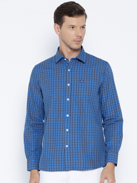 

Arrow Sport Men Blue Slim Fit Checked Casual Shirt