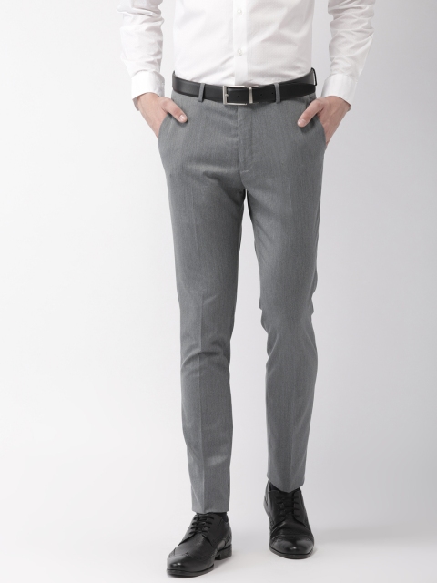 

Arrow Men Grey Super Slim Fit Solid Regular Trousers