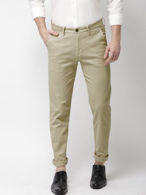 

Arrow Sport Men Beige Chrysler Slim Fit Solid Regular Trousers