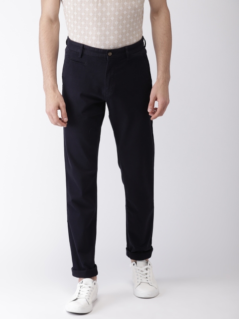 

Arrow Sport Men Navy Blue Chrysler Slim Fit Solid Chinos