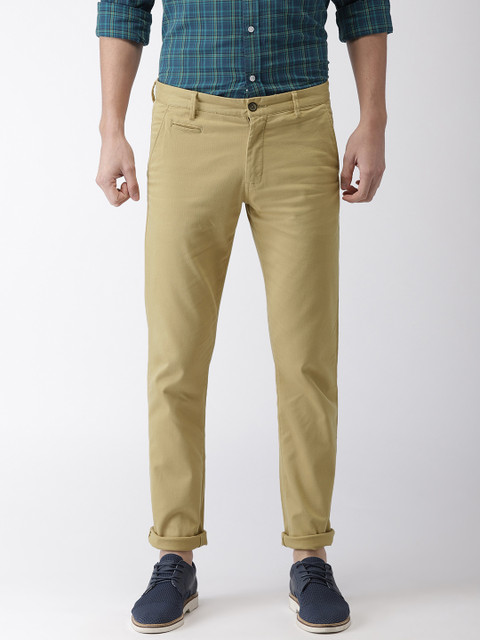 

Arrow Sport Men Khaki Chrysler Slim Fit Solid Regular Trousers