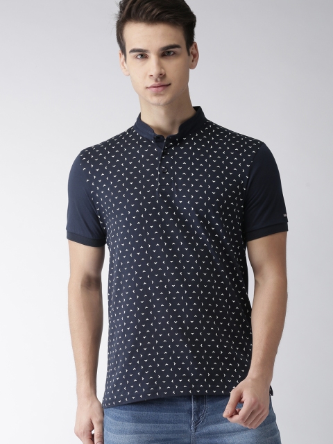 

Arrow Sport Men Navy Blue Printed T-shirt