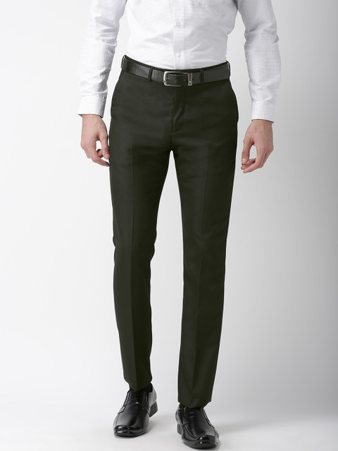 

Arrow Men Black Regular Fit Solid Formal Trousers