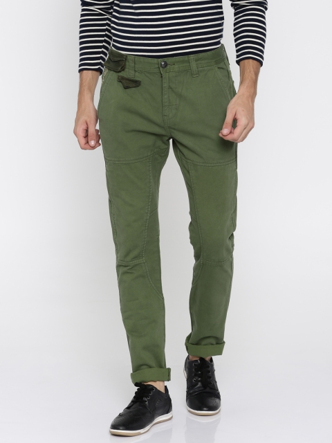 

Ed Hardy Olive Green Slim Fit Trousers
