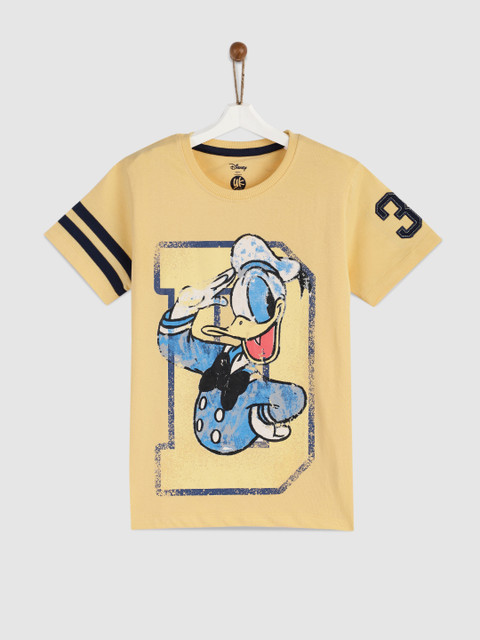 

YK Disney Boys Yellow Printed Disney T-shirt