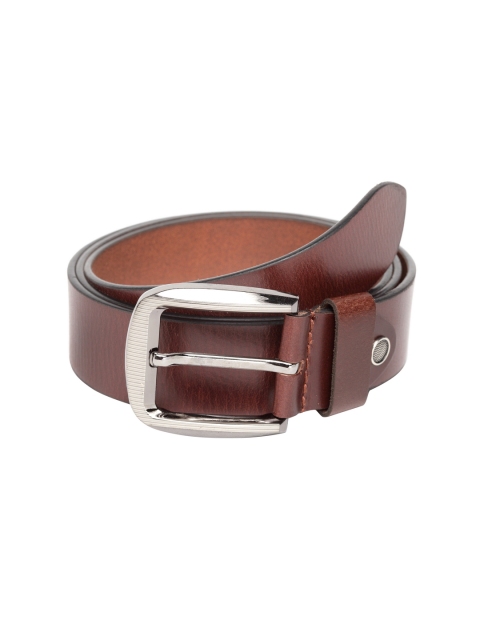 

Teakwood Leathers Men Tan Leather Solid Belt, Brown