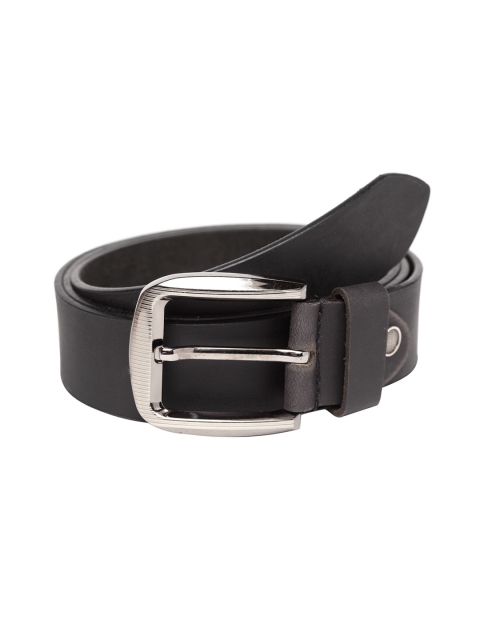 

Teakwood Leathers Men Black Solid Belt